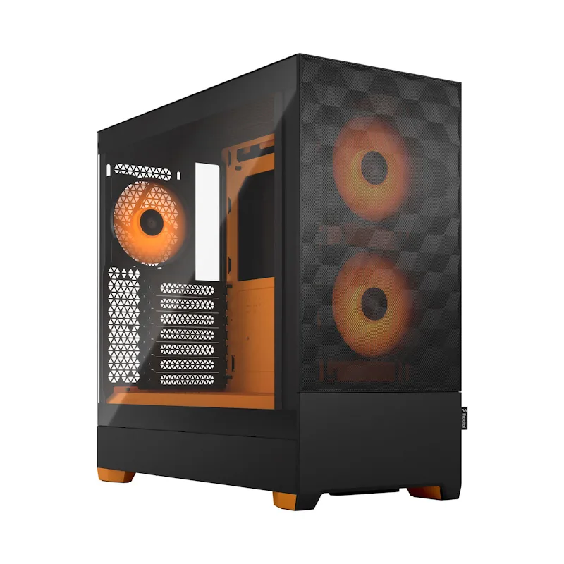 Fractal Design Pop Air RGB Orange Core TG Clear Tint/ Midi Tower/…