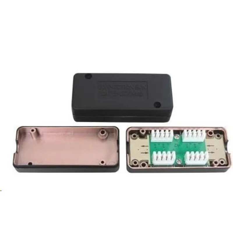 Spojovací box STP Cat6A narážecí, černá SB-STP-C6A-BK