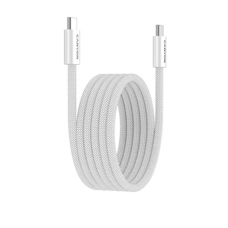 Canyon CCMG60AB15, 1 m kábel, USB-C / USB-C, magnet, PD 60 W, opletený,…
