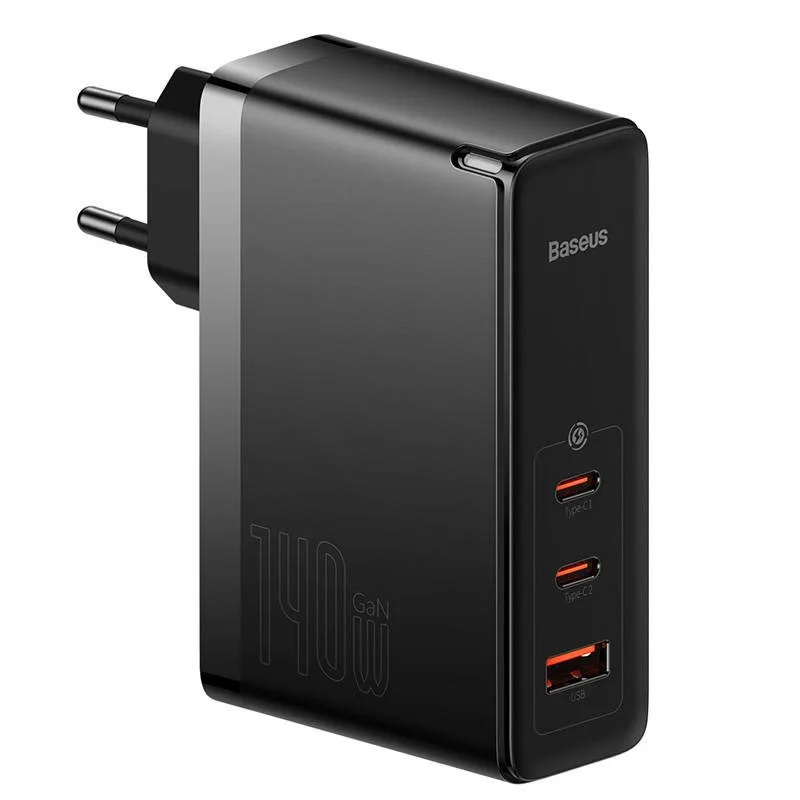 Baseus CCGP100201 GaN5 Pro Fast Nabíjačka USB + 2xUSB-C 140W Black…