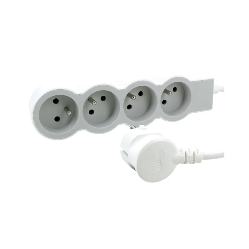 Legrand Predlžovačka Štandard 4x2P+T 3m kábel biela/svetlosivá 049490