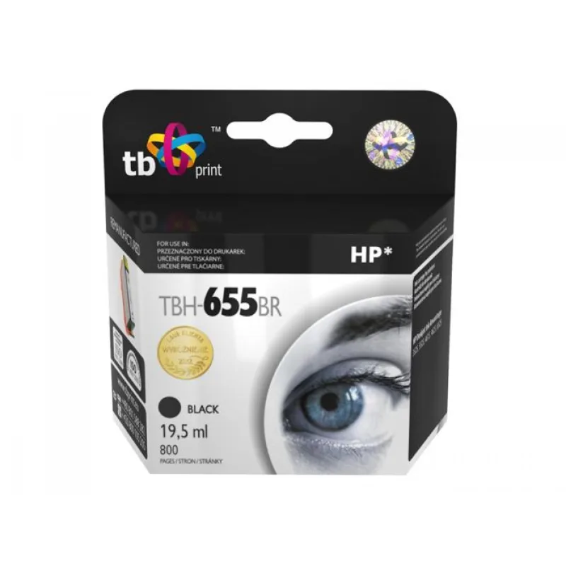 Ink. kazeta TB kompatibilná s HP 655, Black, ref. TBH-655BR