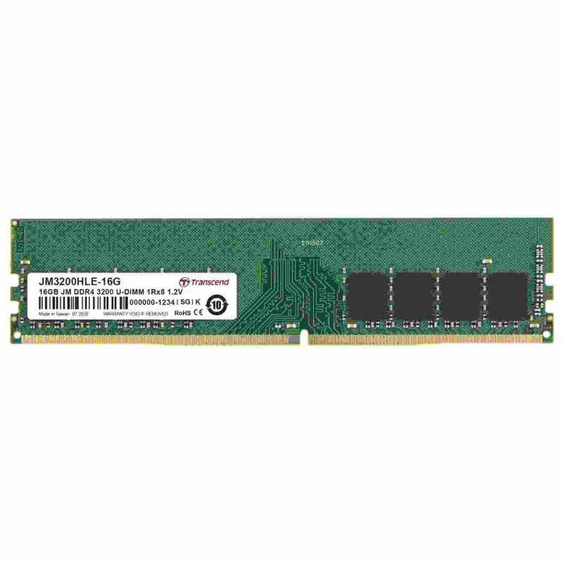 DDR4 32GB 3200Mhz TRANSCEND LONG-DIMM 2Rx8 2Gx8 CL22 1.2V JM3200HLE-32G