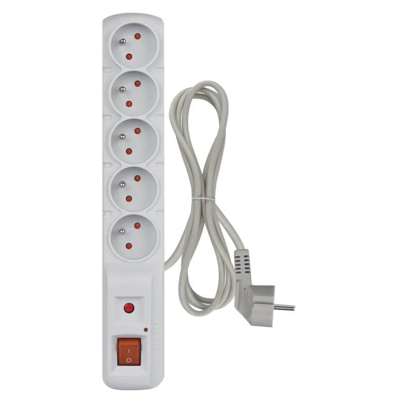 EMOS Prepäťová ochrana 5z, 1, 5m (sivá) 1909050301