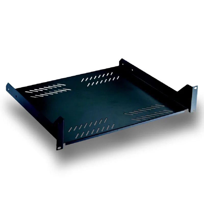 19" Polica s perforáciou 2U 400mm 7539