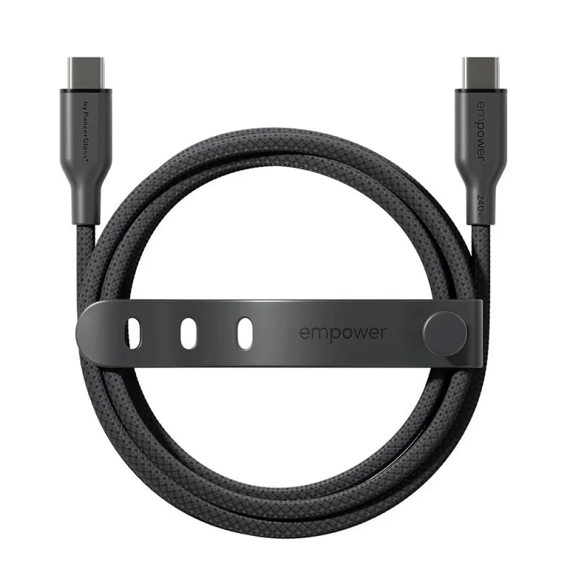 PanzerGlass kábel EMPOWER Racing USB-C to USB-C 1.2m 240W - Black …