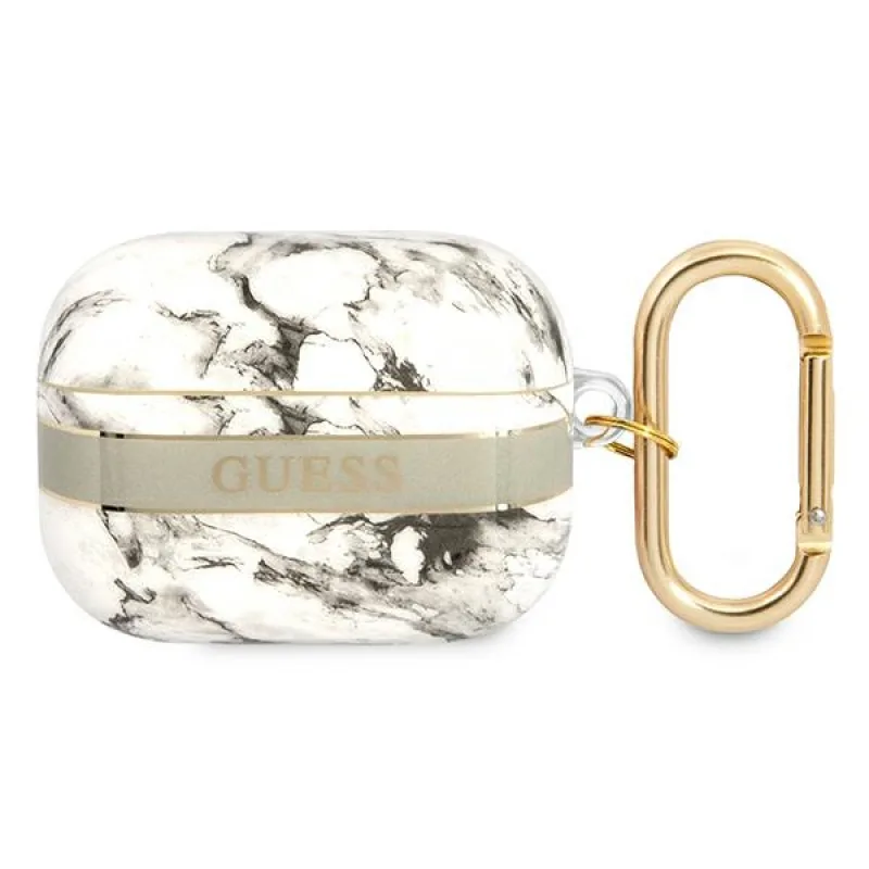 Guess GUAPHCHMAG kryt AirPods Pro sivo/sivý z kolekcie Marble Strap