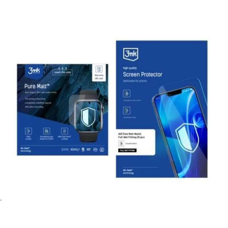 3mk All-Safe - AIO fólie Pure Matt Pro Full Wet Fitting Tablet, 5 ks…