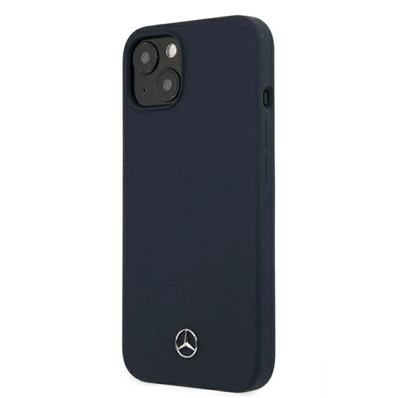 Mercedes Silicone Line Case pre iPhone 13 mini - námornícka modrá