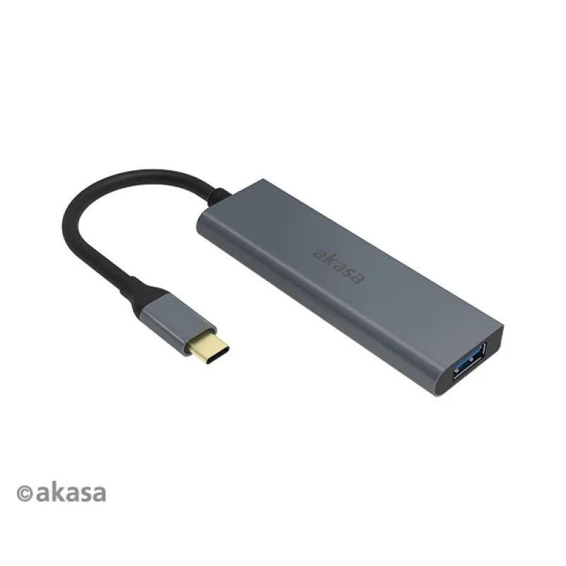 AKASA - externý USB hub - USB typ-C na 4 x USB 3.0 AK-CBCA25-18BK