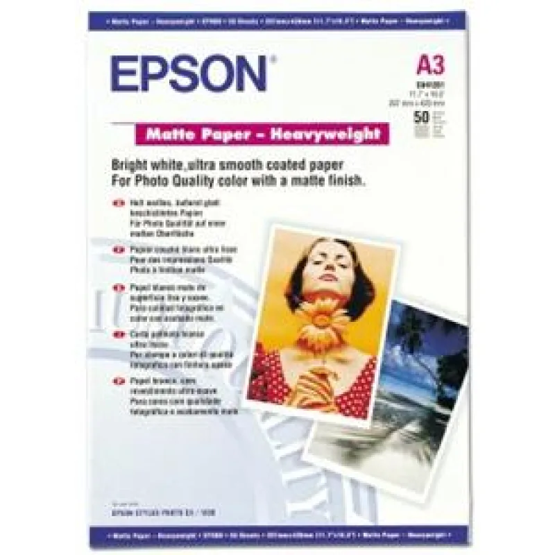 EPSON A3, Matte Paper Heavyweight (50listov) C13S041261