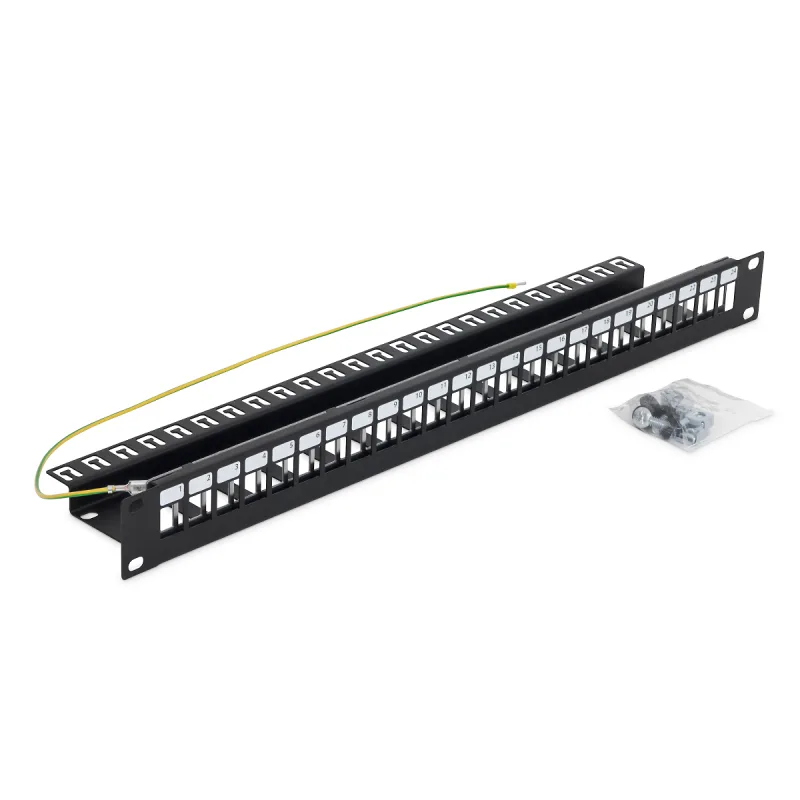 19" modulárny patch panel pre max.24 keystonov RAB-PP-X10-A1