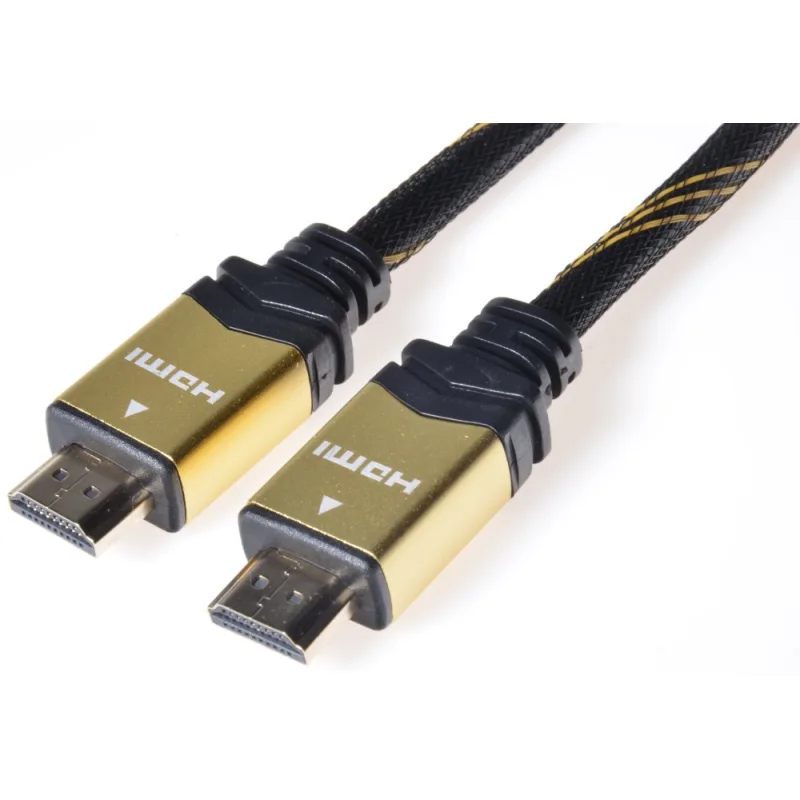 GOLD HDMI High Speed + Ethernet kábel, pozlátené kon kphdmet10