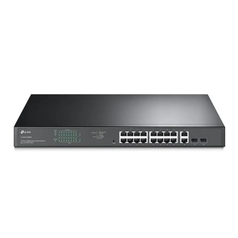 18-Port Gigabit Easy Smart Switch with 16-Port PoE+ PORT: 16× Gigabit PoE…