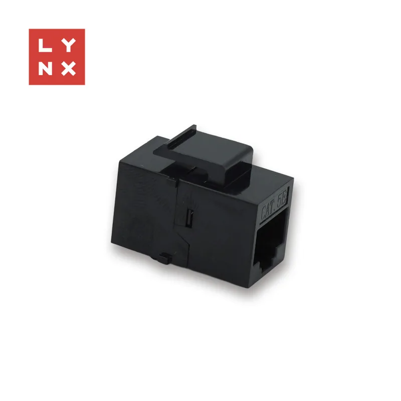 LYNX keystone spojka UTP Cat5e, 8P8C, černá LX-KST-CAT5E-UTP