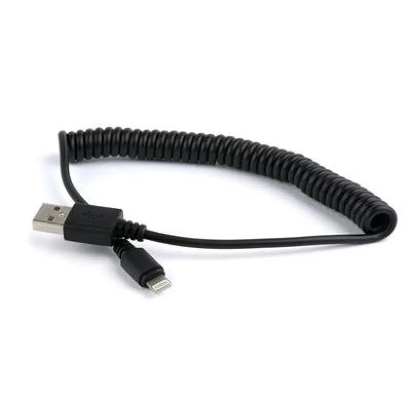 Kábel CABLEXPERT USB A Male/Lightning Male, 1,5m, čierny, kroucený CC…