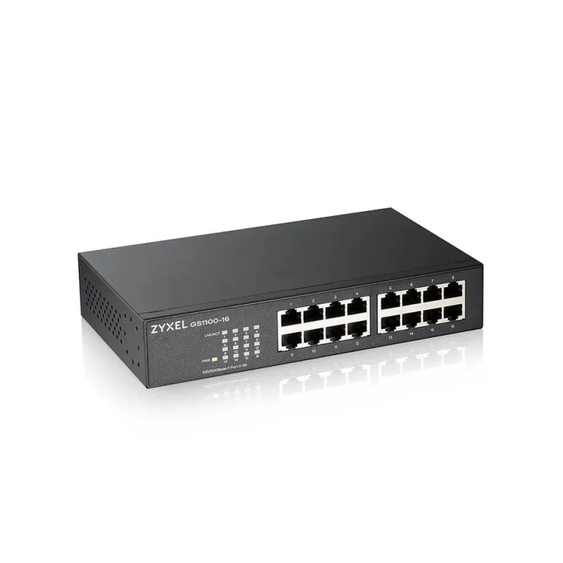 Zyxel GS1100-16 16 port Gigabit Unmanaged Switch v3