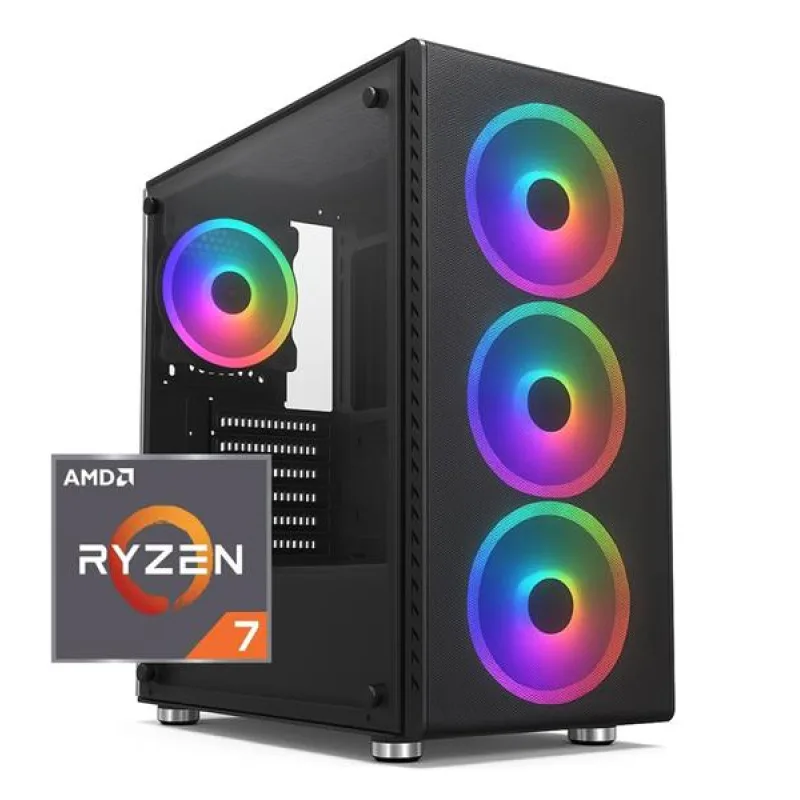PRESTIGIO Gamer, Ryzen 7 5700, RTX5060/8GB, 32GB, SSD 1TB, FDOS…