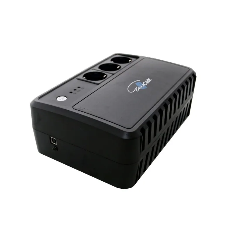 EUROCASE UPS EA200PRO+ 600VA s čistou sínusovou vlnou (3x zásuvka)…