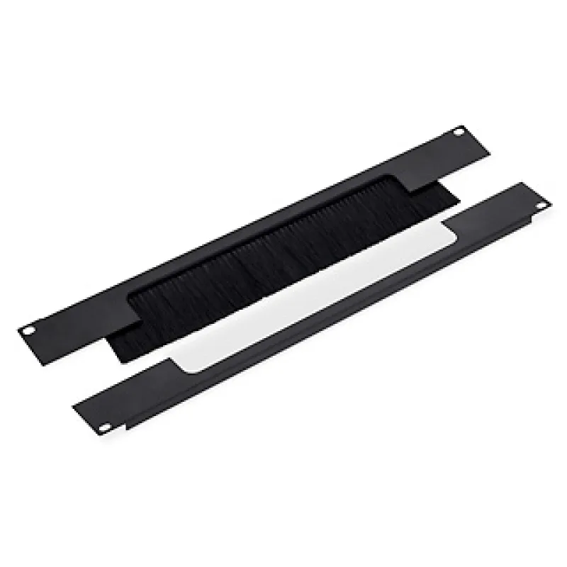 19" priechodný panel 2U rozdelený horizont. 350x55mm RAB-ZP-X02-A3