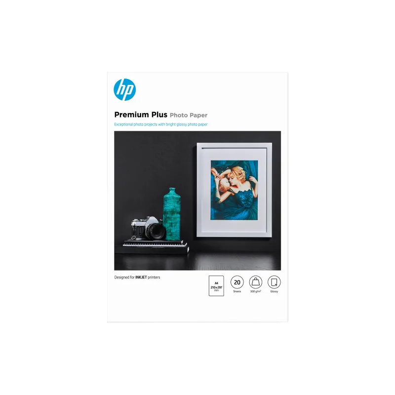 HP Premium Plus Glossy Photo Paper-20 sht/ A4/ 210 x 297 mm, 300 g/ m2, …