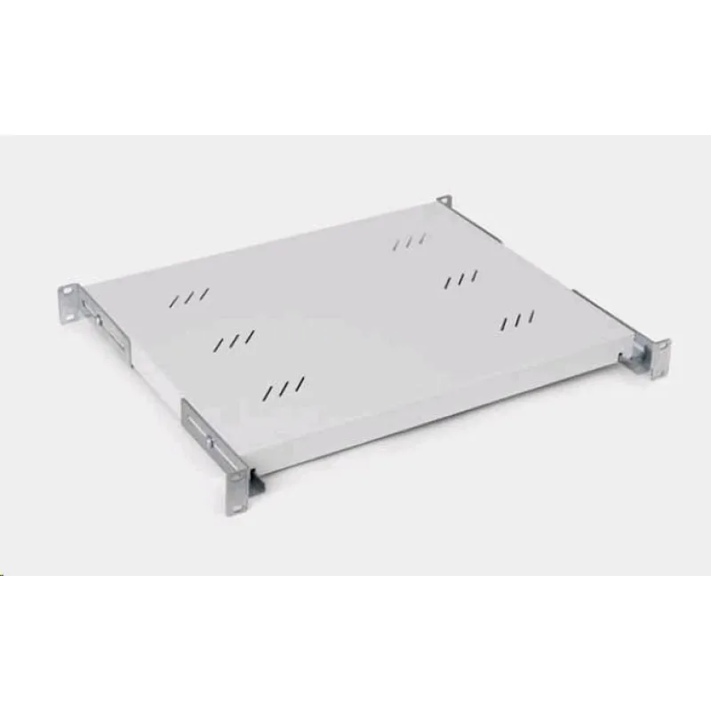 TRITON Regál s perforáciou 19", 1U/ 650 mm, nosnosť 80 kg, sivý RAC-UP…