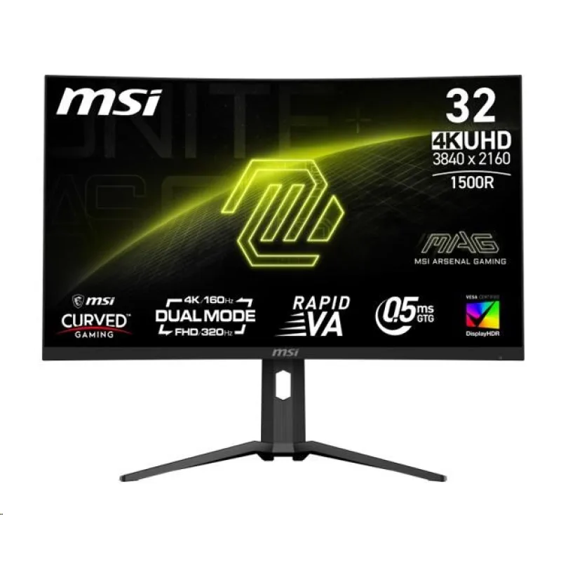 MSI MAG/ 321CUPDF/ 31, 5"/ VA/ 4K UHD/ 160Hz/ 0, 5ms/ Čierna/ 3R MAG…