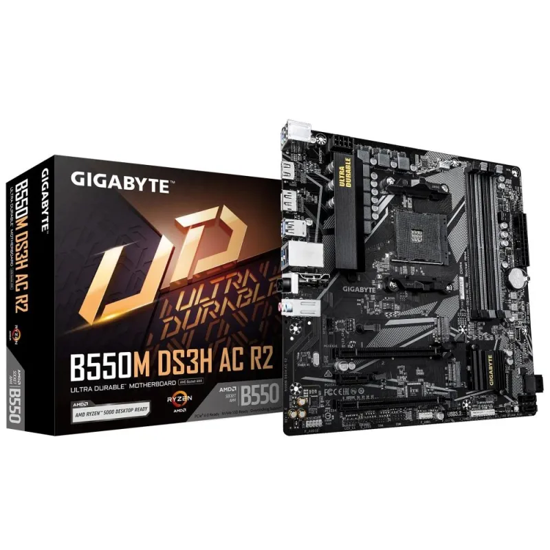 GIGABYTE B550M DS3H AC R2/ AM4/ mATX B550M DS3H AC R2