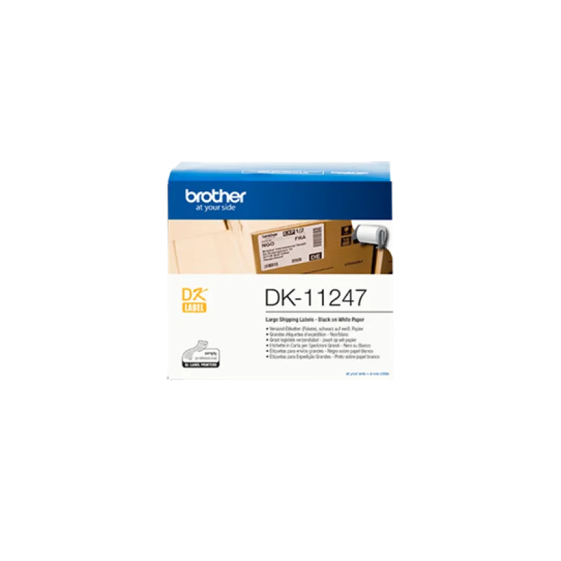 Brother DK-11247 - čierna na biele, 103 mm x 164 mm DK11247