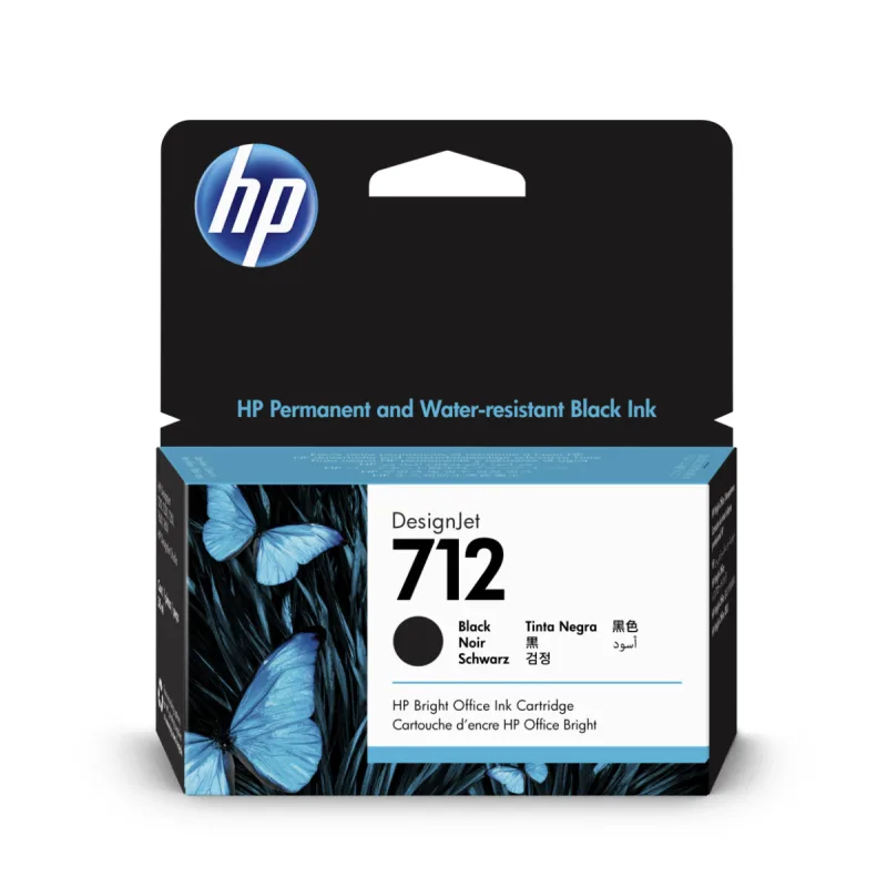HP 712 Atramentová náplň čierna (38ml); 3ED70A 3ED70A