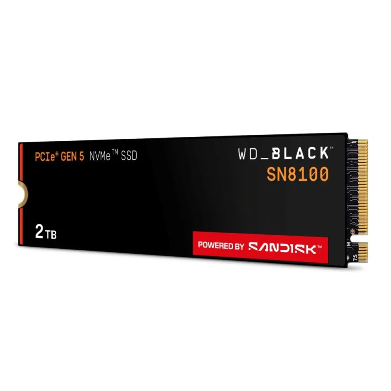 WD BLACK SSD NVMe 2TB PCIe SN8100 Powered by SanDisk, Gen5,…