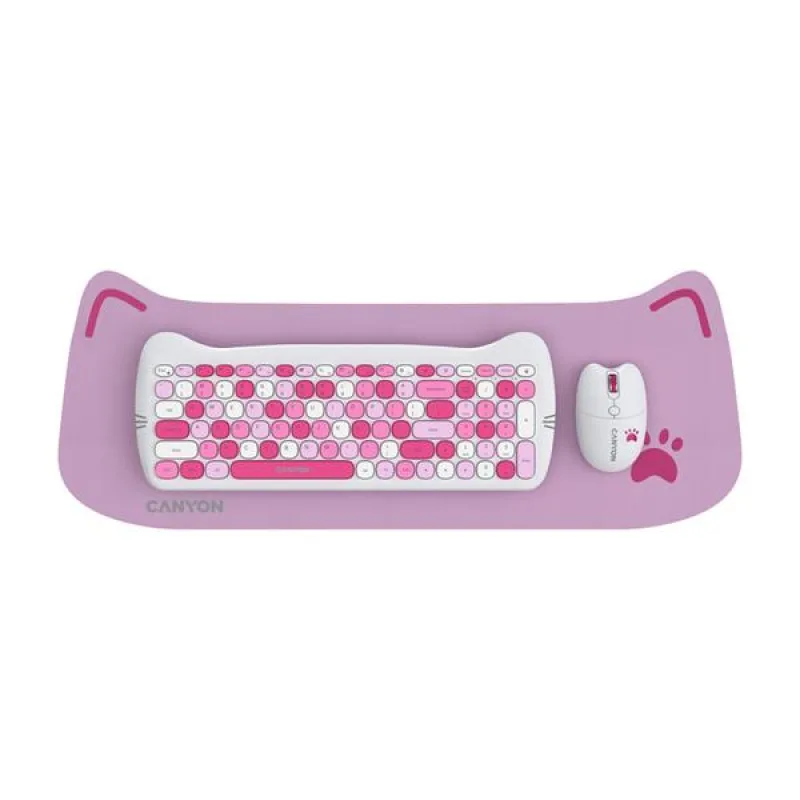Canyon SET-W6, Kitty Edition, Wireless bezdrôtové combo - multimed.…