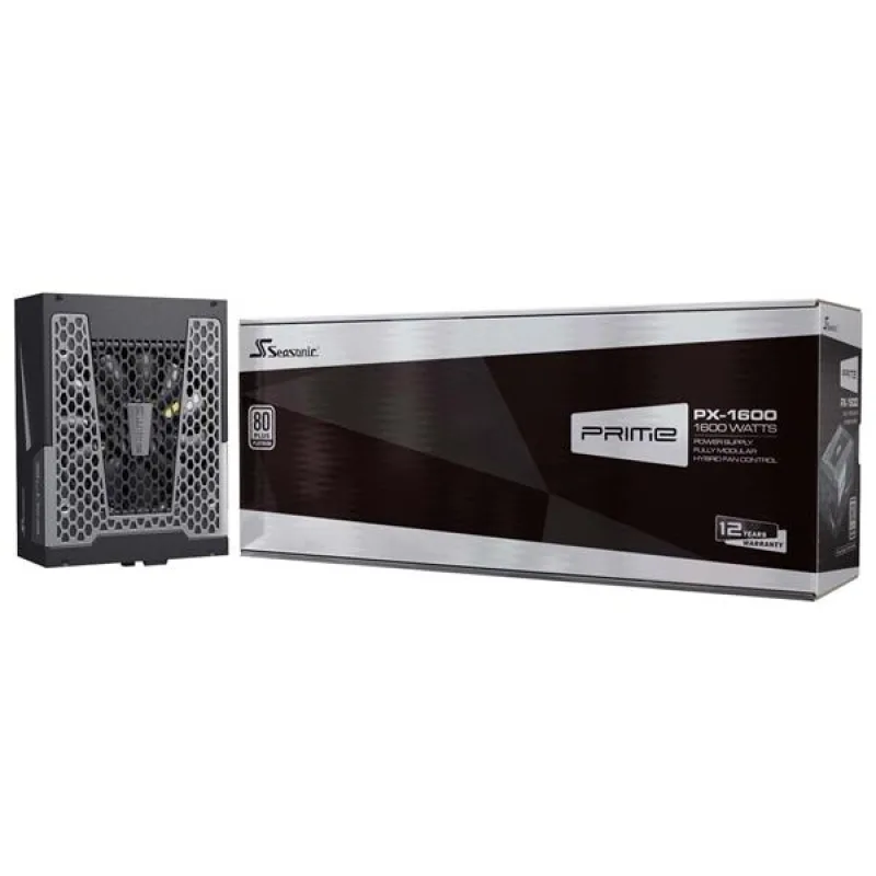 Zdroj 1600W, Seasonic PRIME PX-1600 Platinum ATX 3.1 PCIe 5.1 retail…
