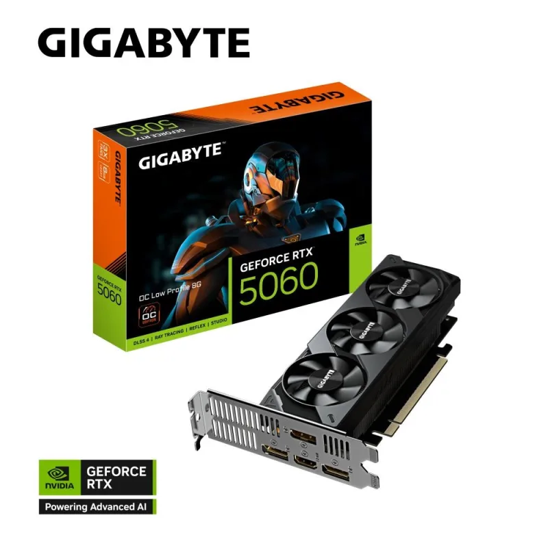 GIGABYTE GeForce RTX 5060 Low Profile/ OC/ 8GB/ GDDR7 GV-N5060OC-8GL