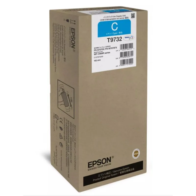 Epson WorkForce Pro WF-C869R Cyan XL Ink C13T97320N