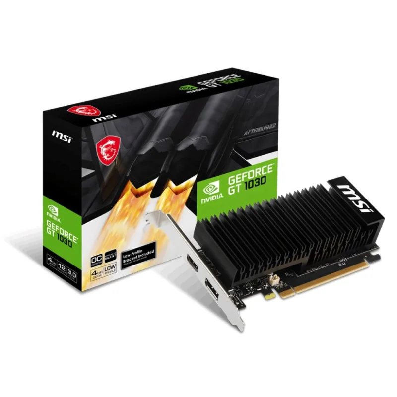 MSI VGA NVIDIA GeForce GT 1030 4GHD4 LP OC, GT 1030, 4GB DDR4, 1xDP, …