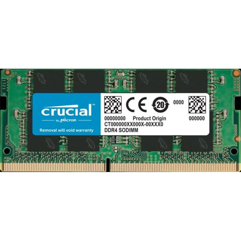 Crucial 16GB DDR4 3200MHz SODIMM CL22 (8Gbit/16Gbit) 260pin CT16G4SFRA32A