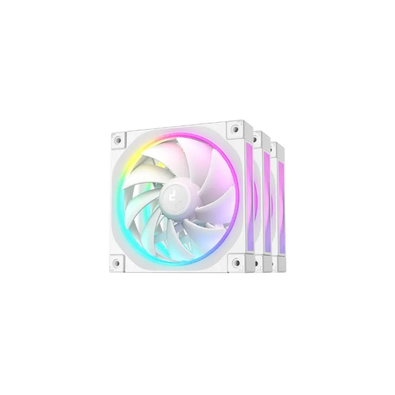 DEEPCOOL Ventilátor FL12 WH 3v1, 3x120mm, ARGB, bílá R-FL12-WHAPN3-G