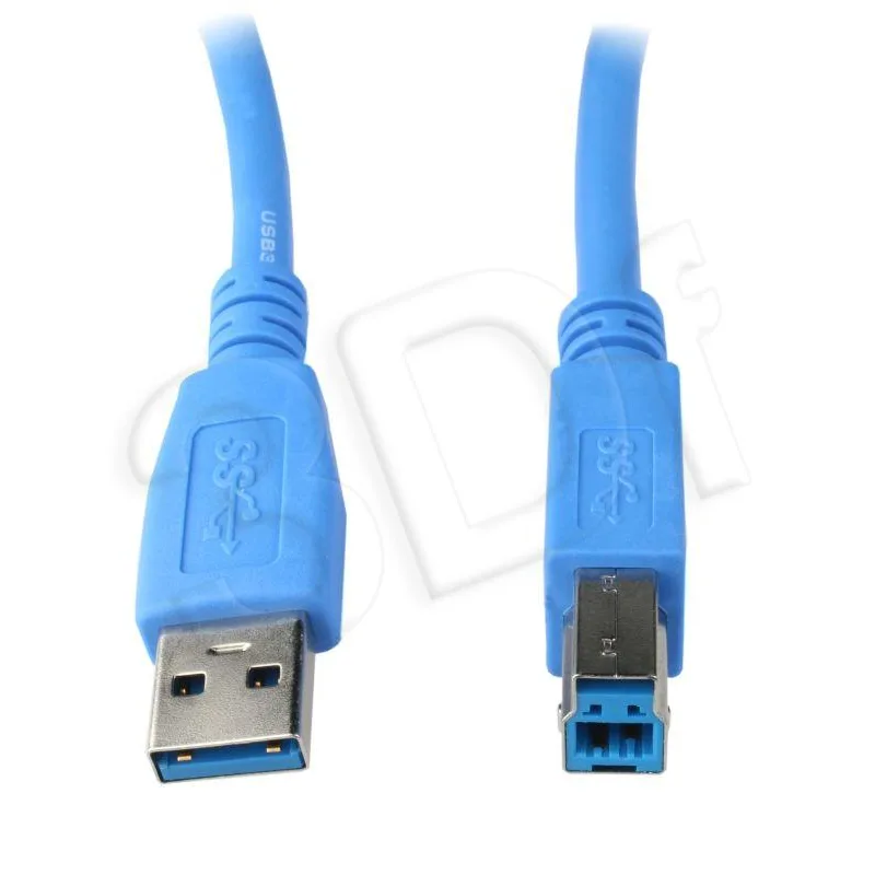 Kábel CABLEXPERT USB A-B 1,8m 3.0, modrý CCP-USB3-AMBM-6