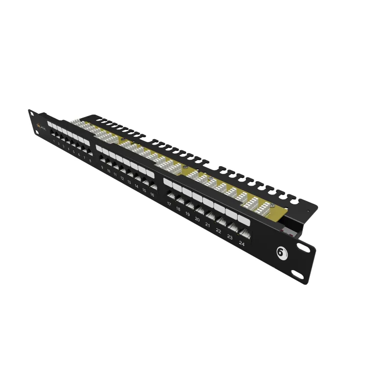 19" patch panel Solarix 24 x RJ45 CAT6 UTP s vyväzovacou lištou 1U SX24L…
