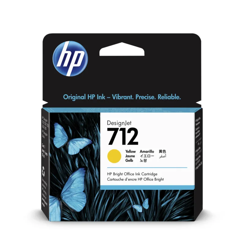 HP 712 Atramentová náplň žltá (29ml); 3ED69A 3ED69A