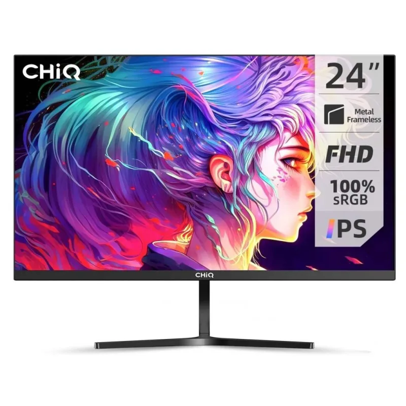 CHiQ MT 24F650 24", FHD, 75 Hz, Frameless, černý 24F650