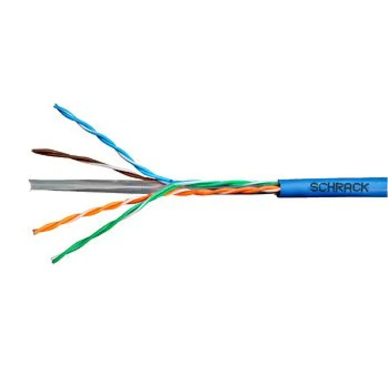Kábel U/ UTP Cat.6 4x2xAWG24 300 MHz, PVC modrý, Eca, 305m HSEKU423P4