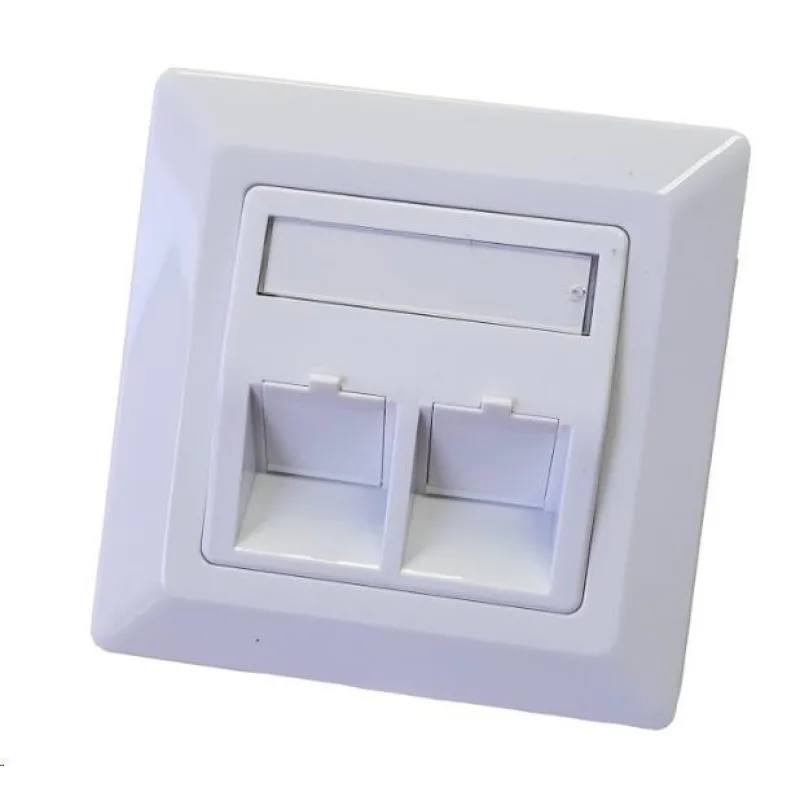 Zásuvka neosazená universální 2 port - 80x80 LE306-2