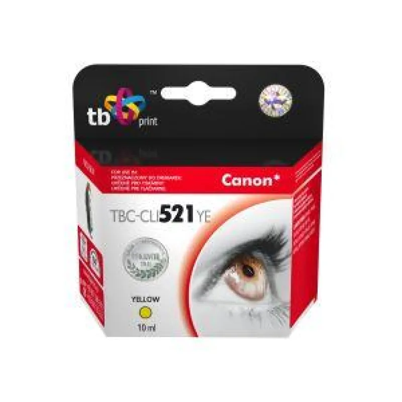 Ink. kazeta TB kompat. s Canon CLI-521Y 100% new TBC-CLI521YE
