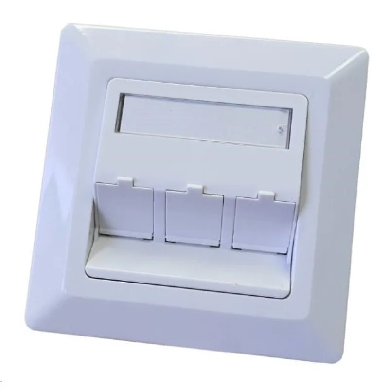Zásuvka neosazená universální 3 port - 80x80 LE306-3