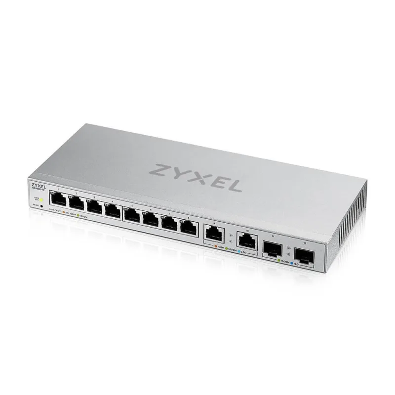 Zyxel XGS1210-12 v2, 12-Port Gigabit webmanaged Switch with 8 port 1G + 2…