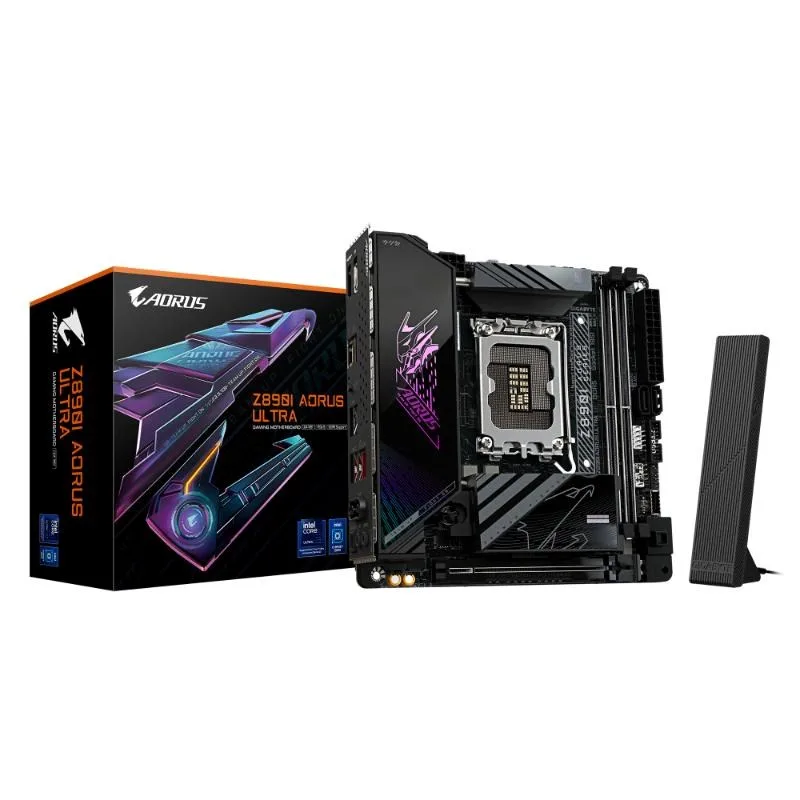 GIGABYTE MB Sc LGA1851 Z890I AORUS ULTRA, Intel Z890, 4xDDR5, 1xDP, …