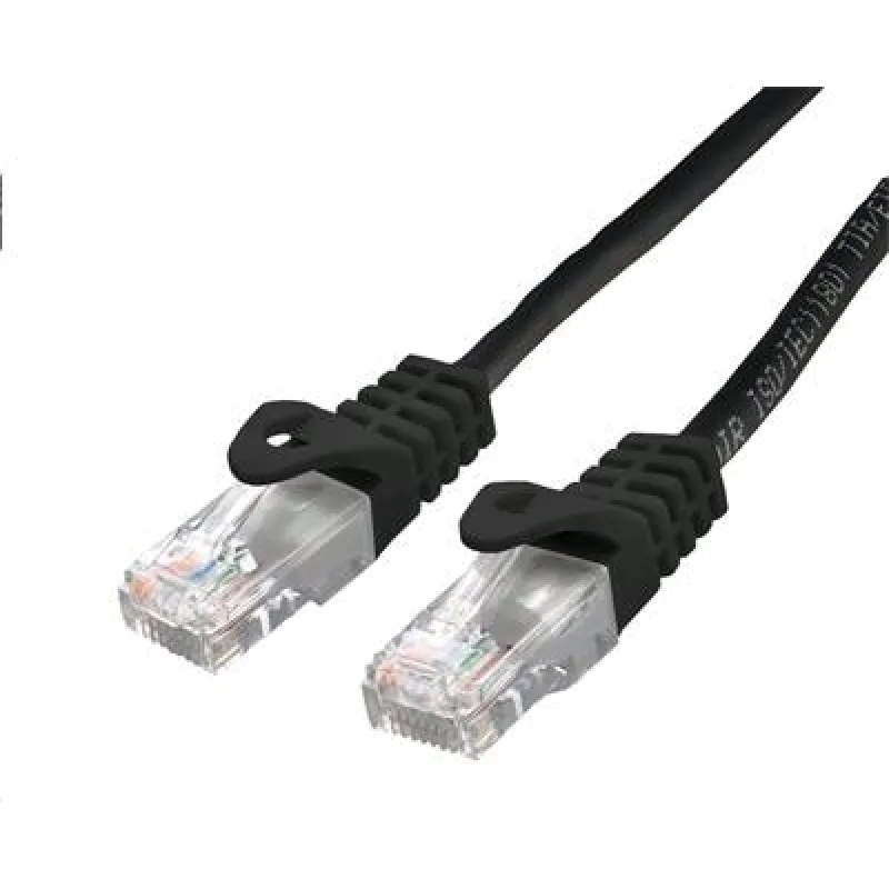 Kábel C-TECH patchcord Cat6, UTP, čierny, 5m CB-PP6-5BK