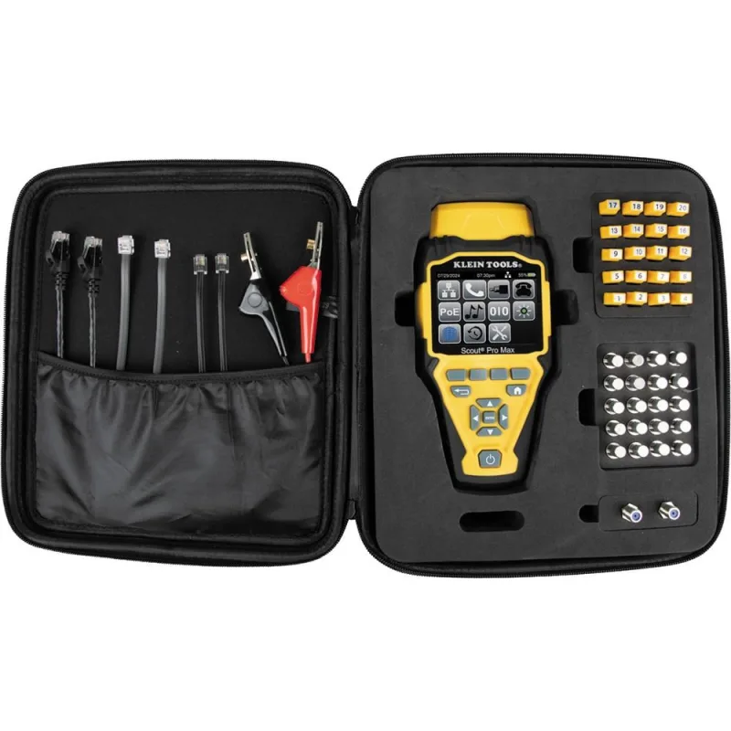 KLEIN TOOLS - VDV Scout® Pro Max Tester s přijímačem Set - 20x RJ45, 20x…